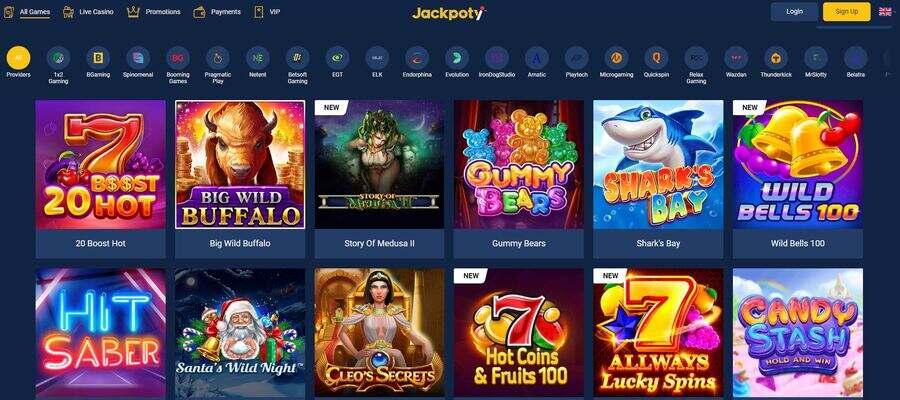 Jackpoty Casino games