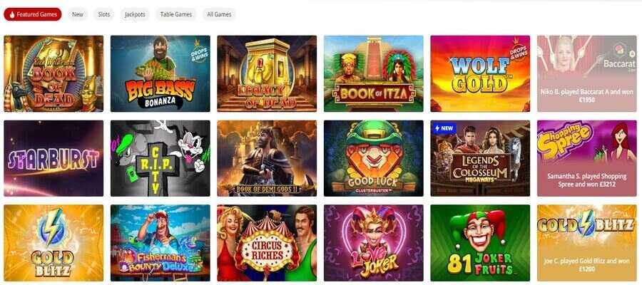 MagicRed casino games