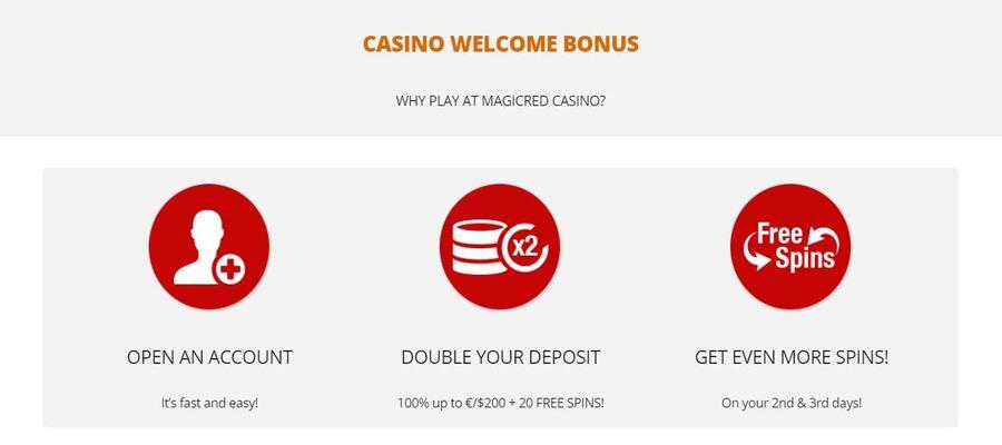 MagicRed welcome bonus