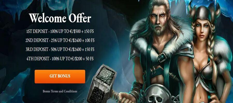 Axe Casino welcome offer