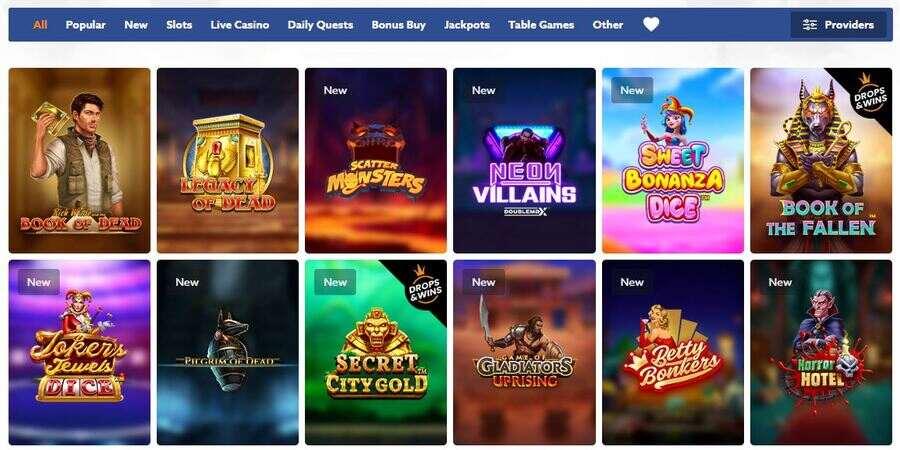 scatters online casino games