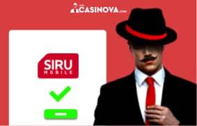 Complete Siru casino transaction